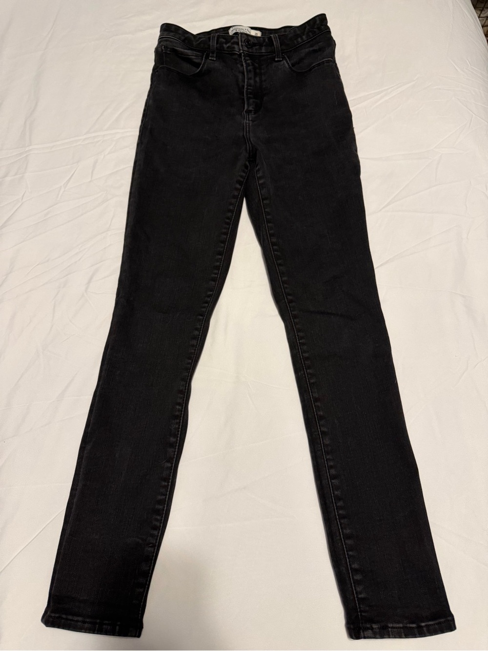 Abercrombie & Fitch Black Skinny High-Rise Jeans Curve Love